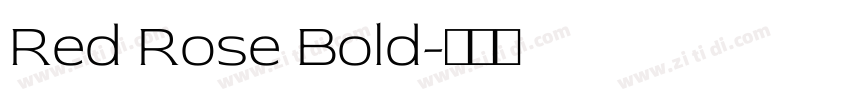 Red Rose Bold字体转换